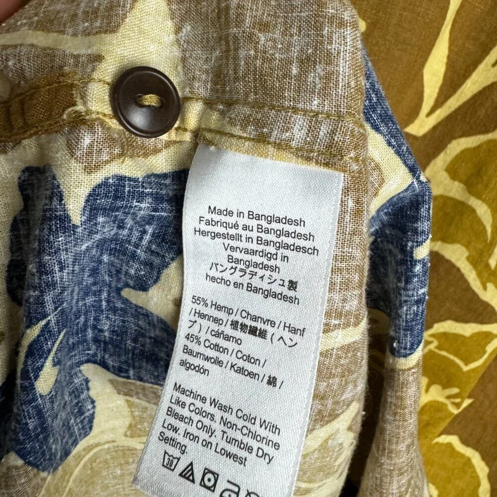 J. Crew hemp cotton